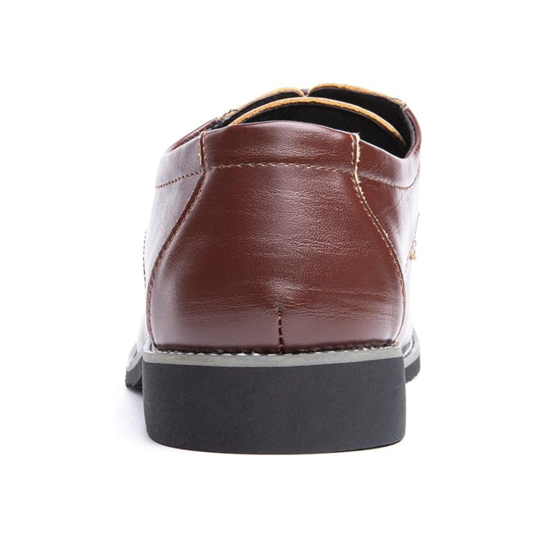 Myralio Derby Contour – Smooth Leather Precision in Chestnut Brown
