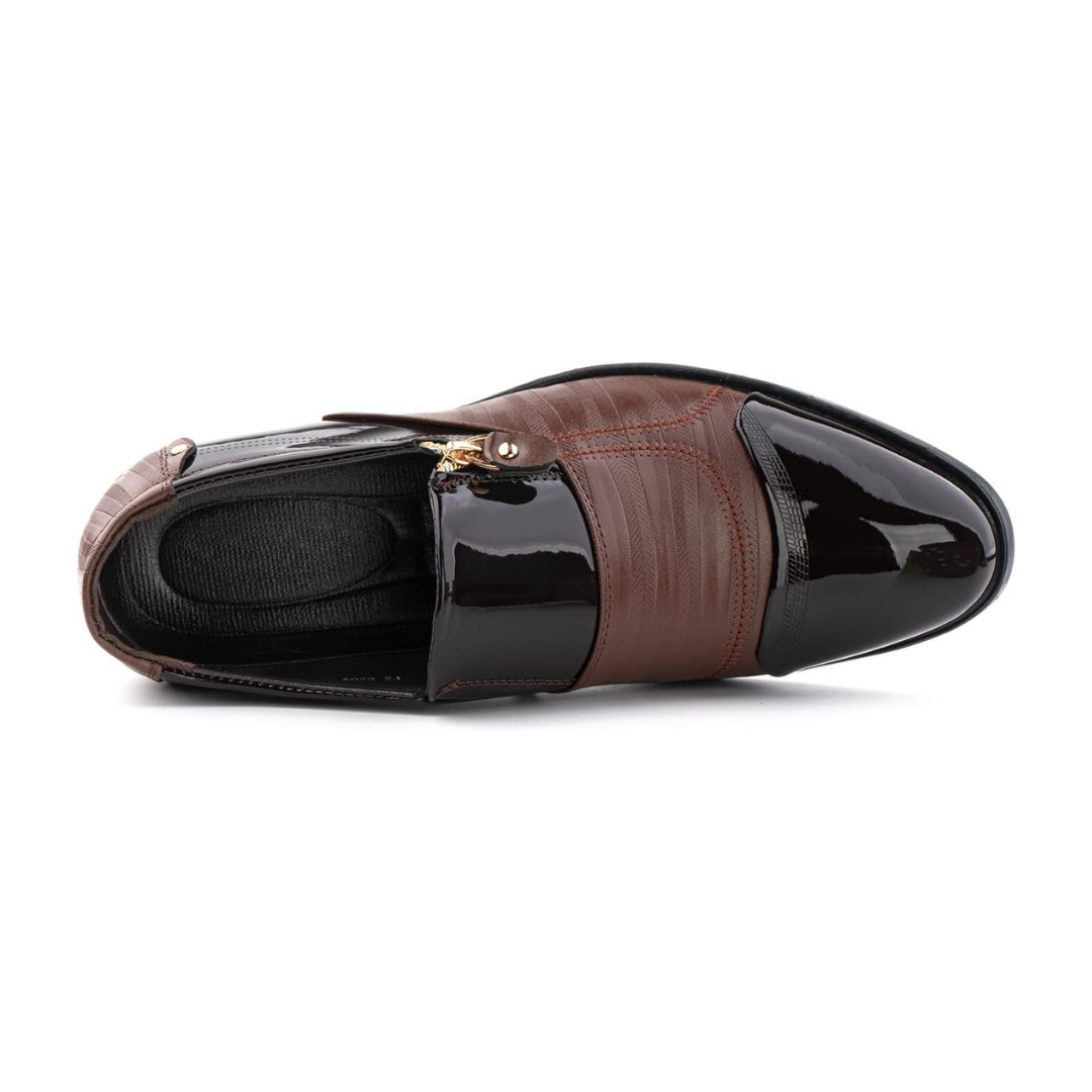 Myralio Derby Verniz Classic – Elegancia en Sintético Color Marrón